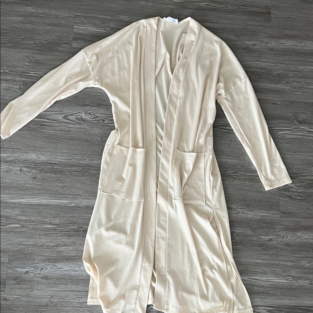Carly Jean Los Angeles Cream Cardigan